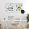Stupell Industries Rainbow Retro Gaming Phrases 2pc Framed Giclee Set, design by Kim Allen